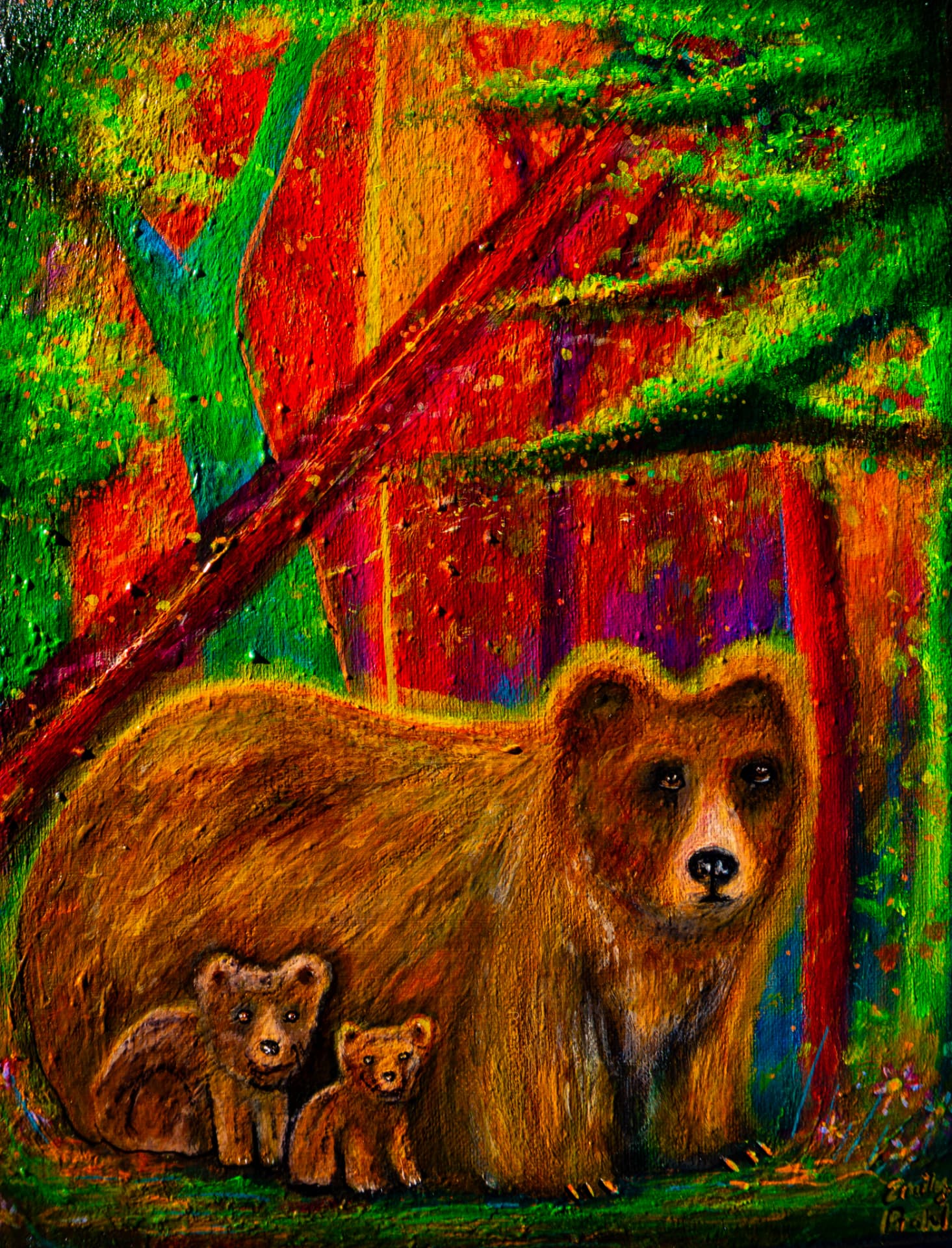 Bear With Me painting by Emily Prahl