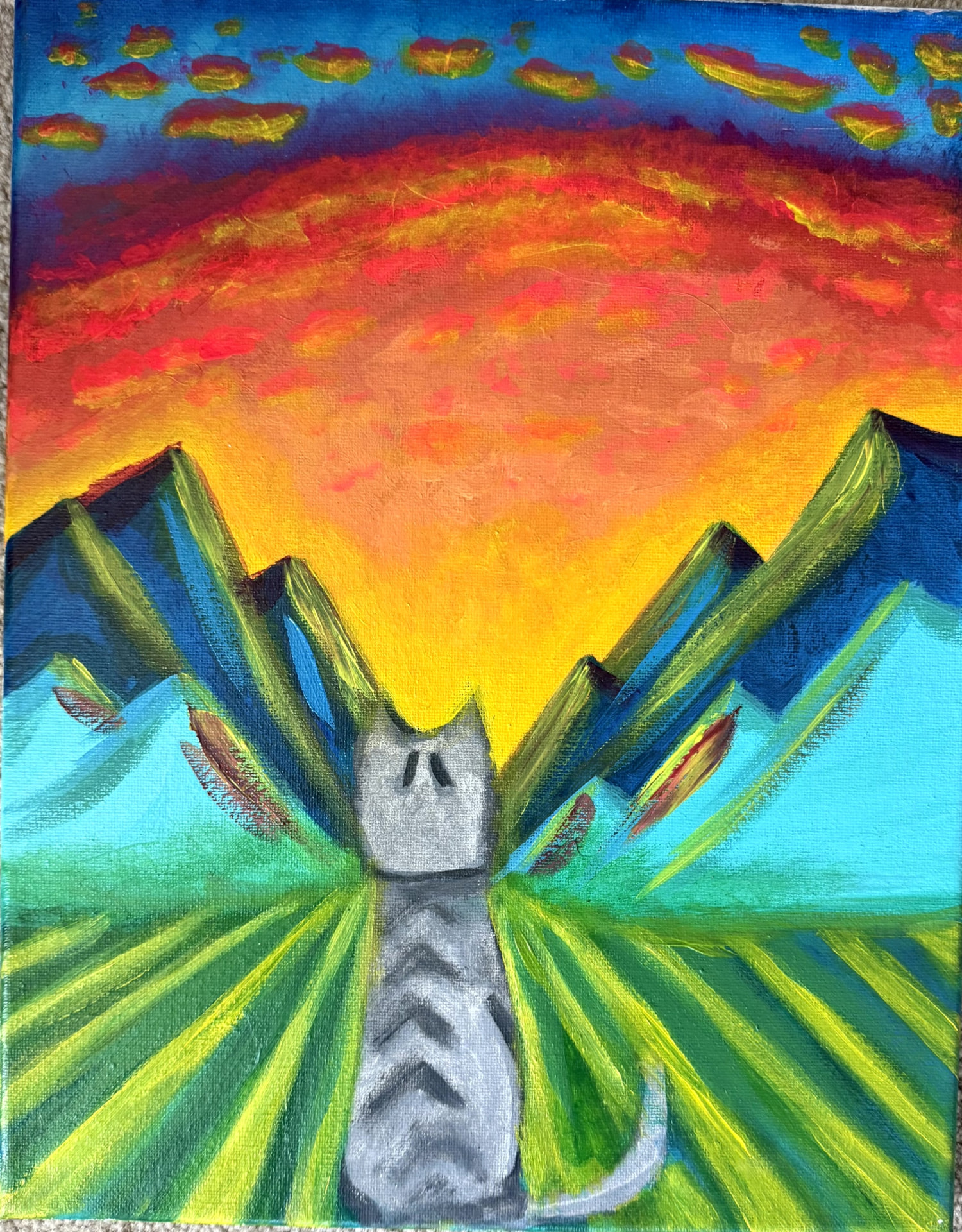 Ace Ventura painting by Emily Prahl